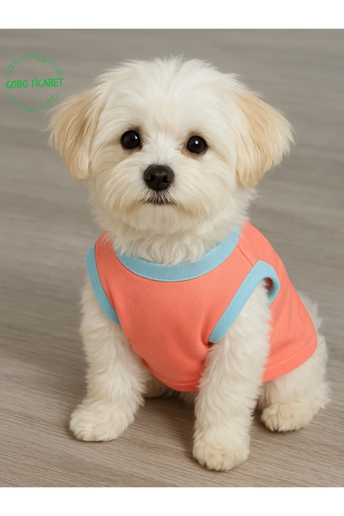 Şeker Pembe Renkli Kedi ve Köpek Kıyafeti Elbisesi Love Baskılı X