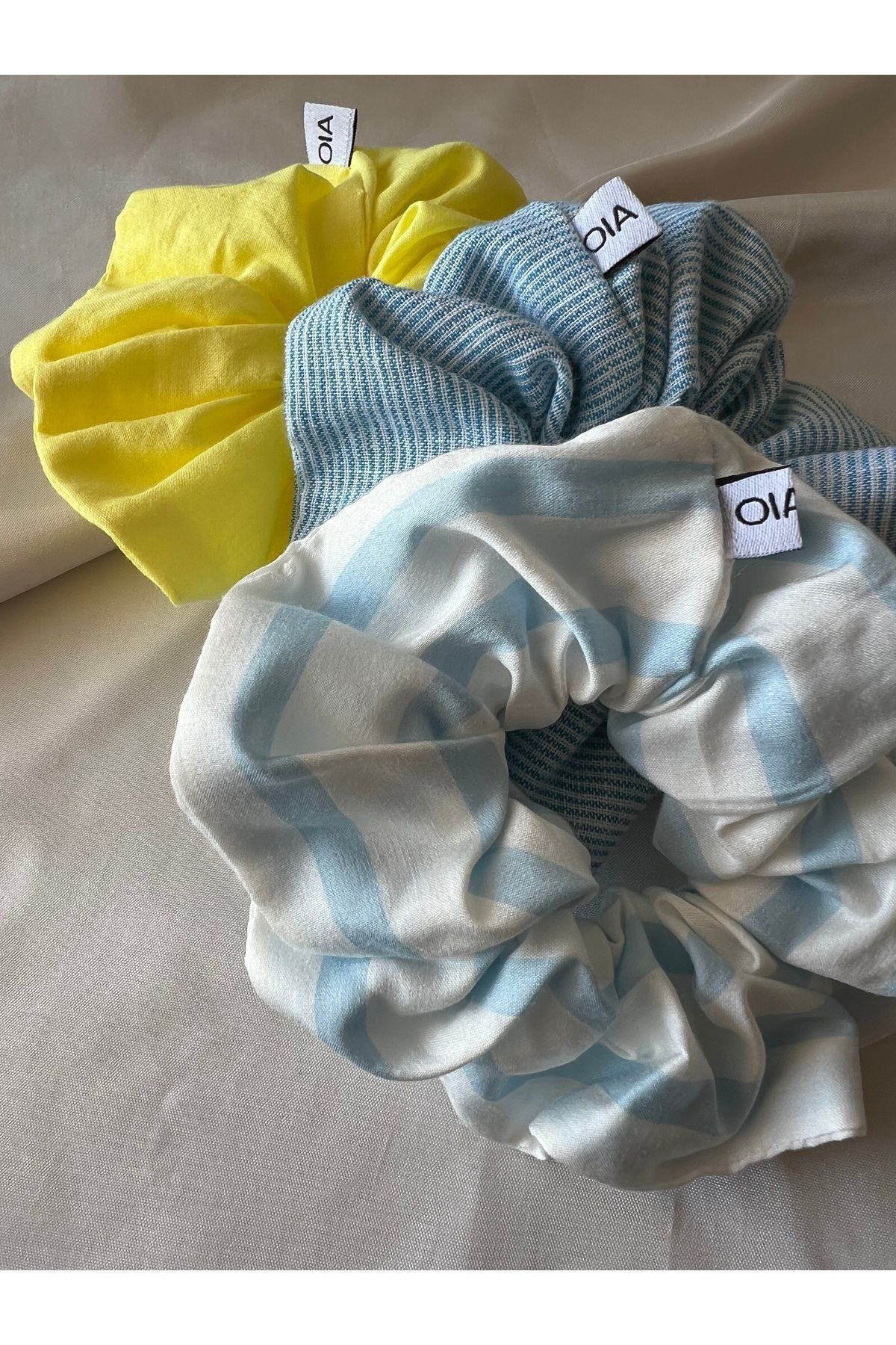 Şeker Pembe Scrunchie Toka Lastik Simit