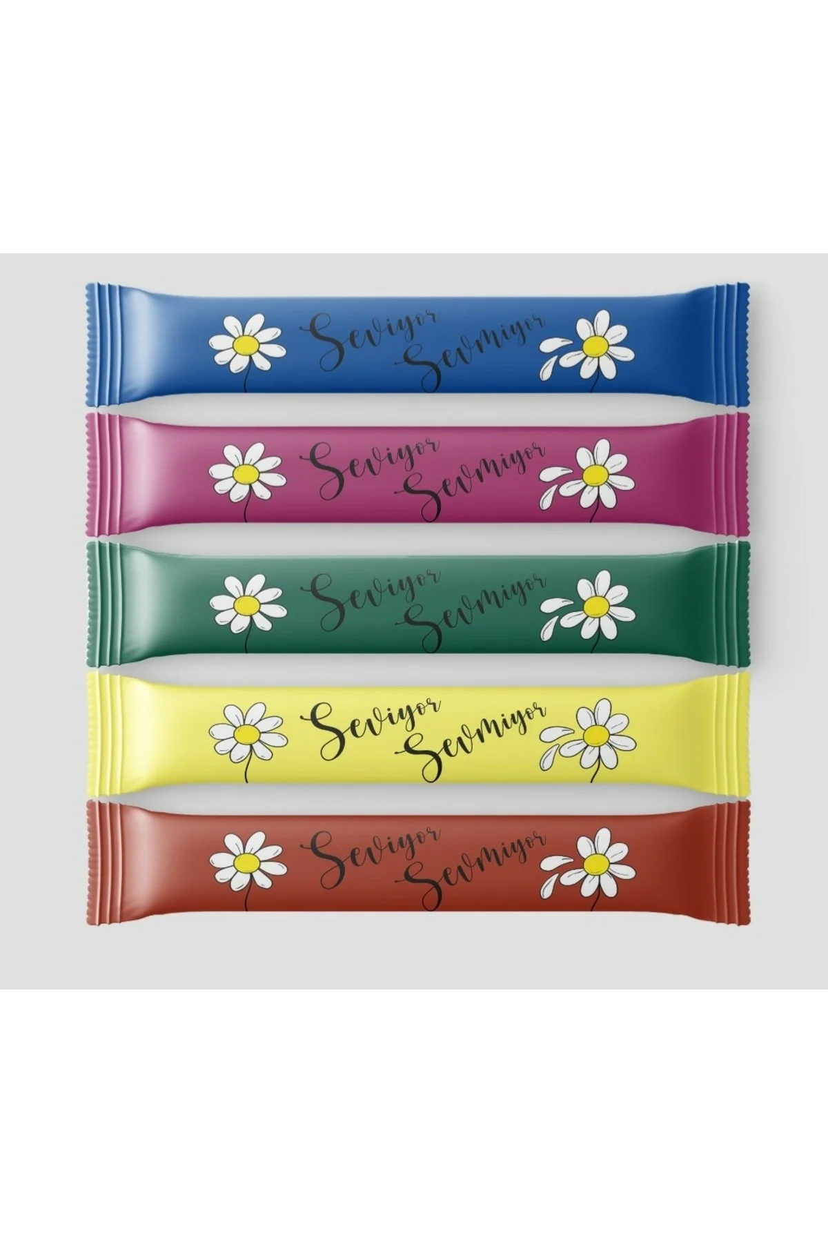 Şeker Renkli Stick Toz Şeker 1000 Adet X 3gr.