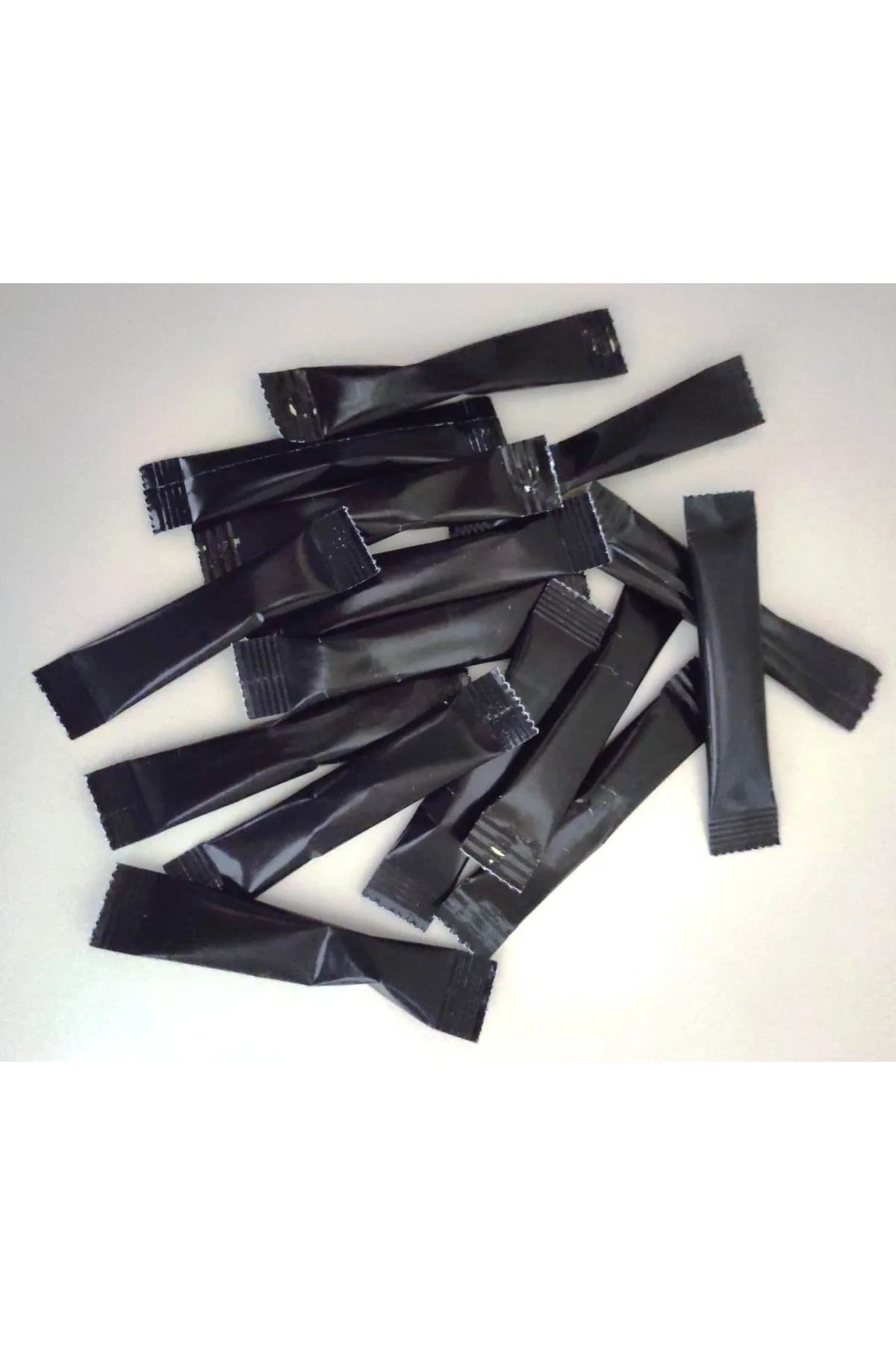Şeker Stick Siyah Baskısız 1000 Adet 3 Gr. Şeker Stick Siyah Bask