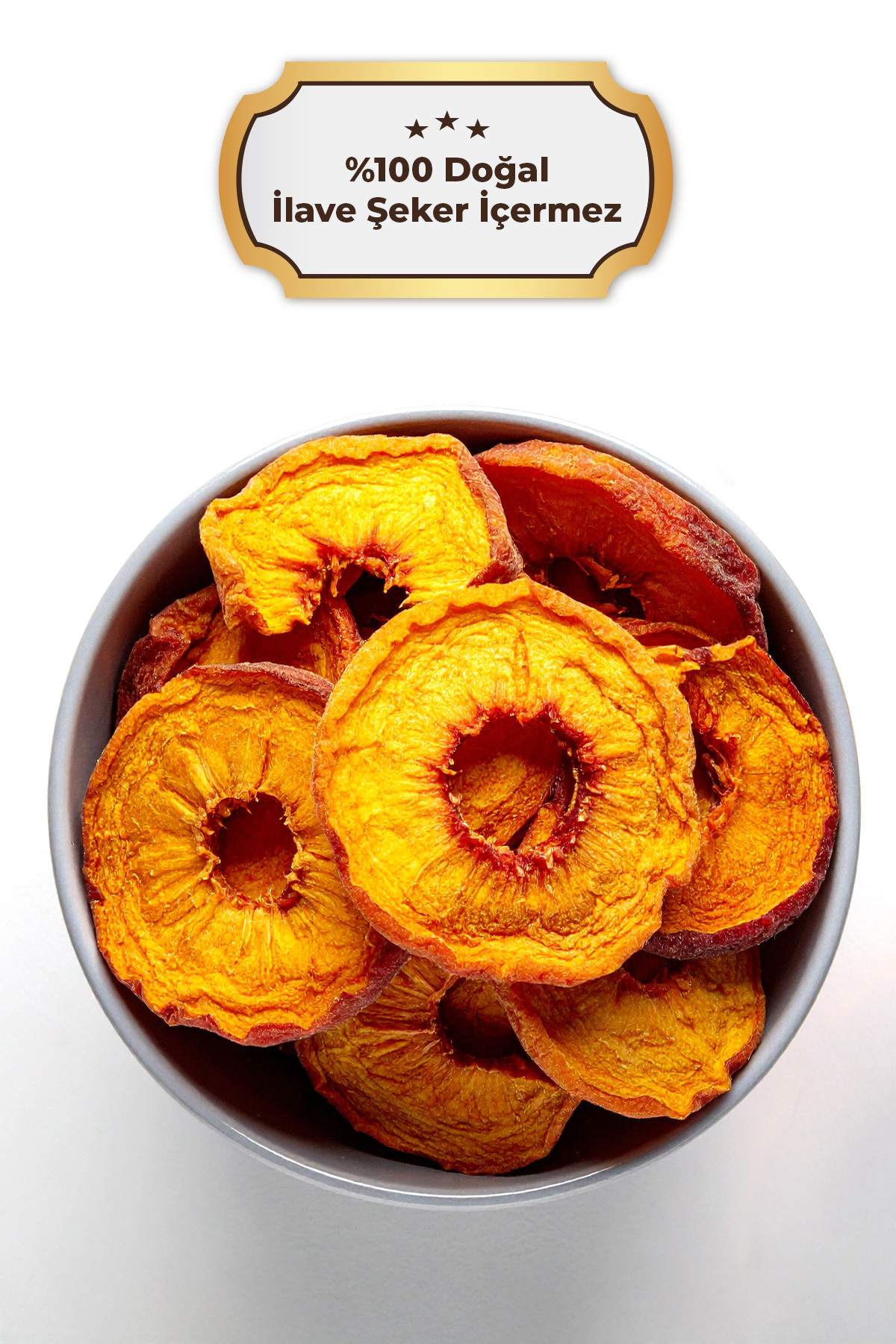 Şekersiz Kurutulmuş Şeftali – 140gr – Doğal ve Katkısız