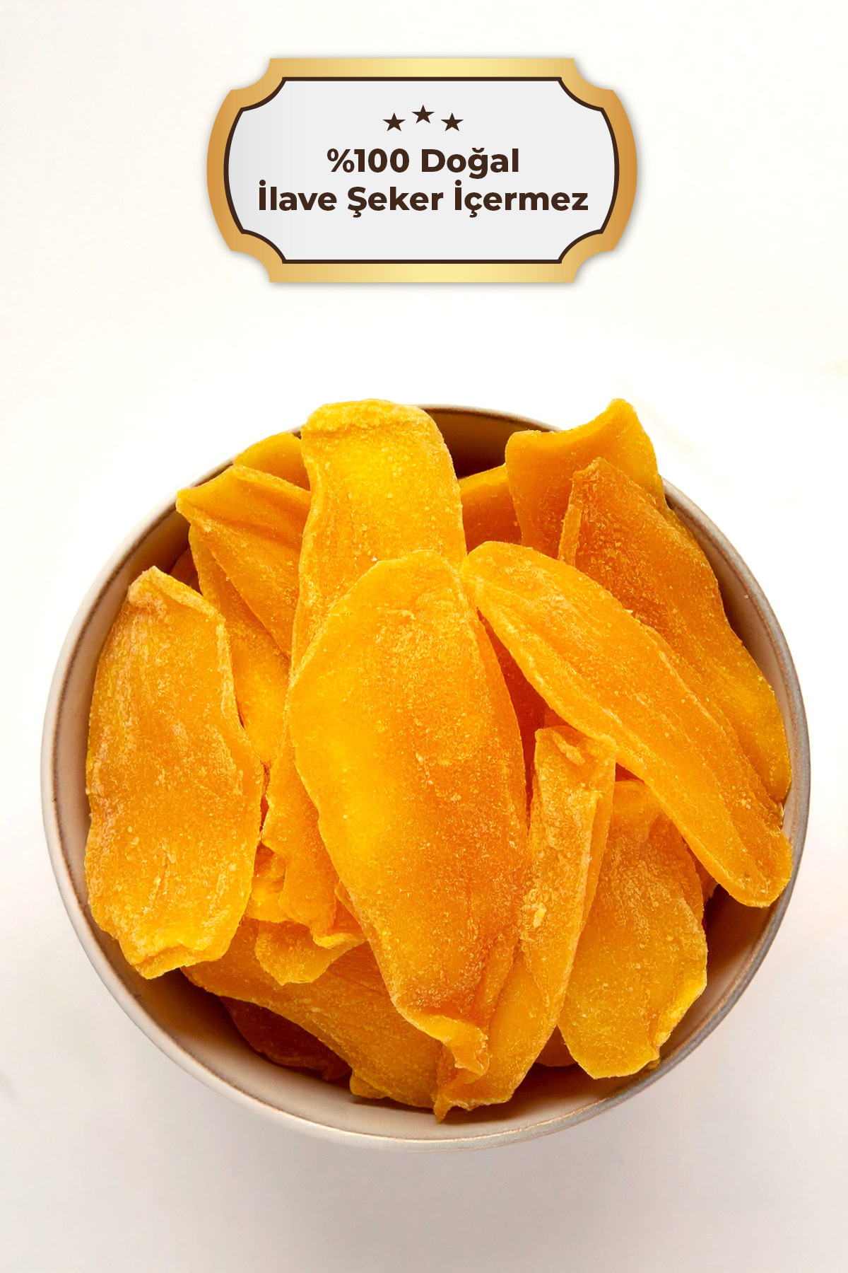 Şekersiz Kurutulmuş Mango – 140gr – Doğal ve Katkısız