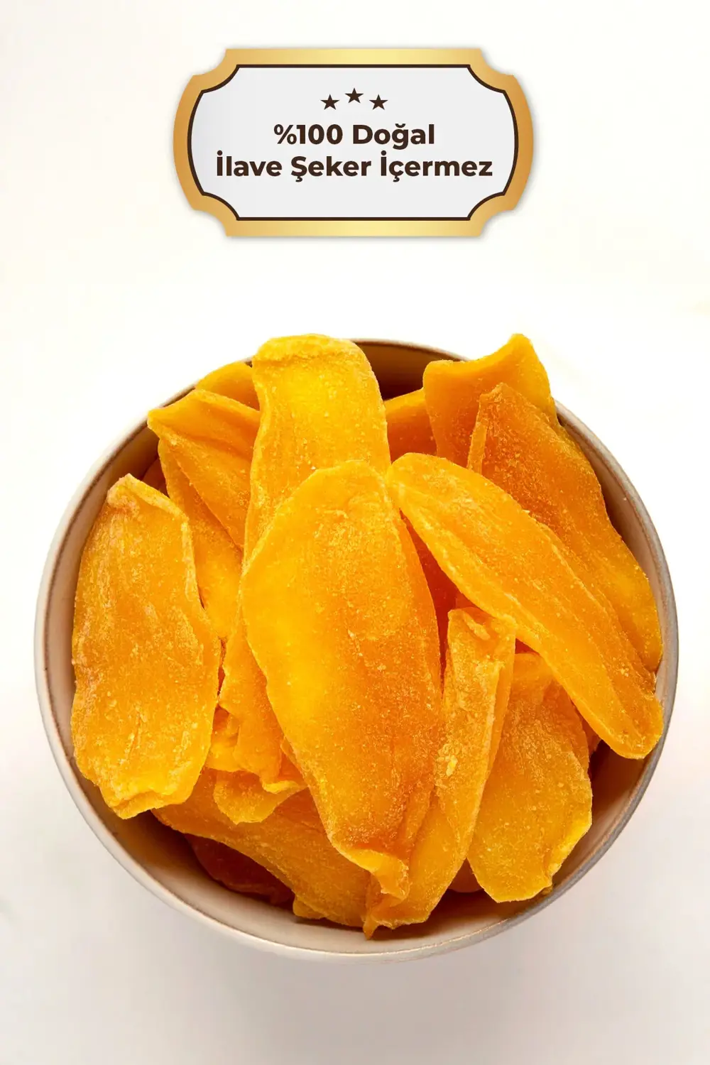 Şekersiz Kurutulmuş Mango – 210gr – Doğal ve Katkısız