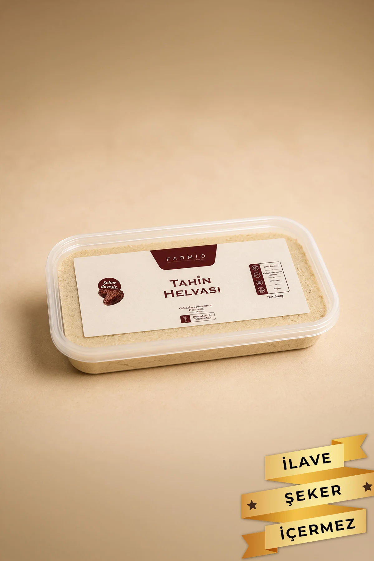 Şekersiz Tahin Helvası - 500 gr - Hurma Suyu ile Tatlandırılmış Fiyatı, Yorumları ve Özellikleri