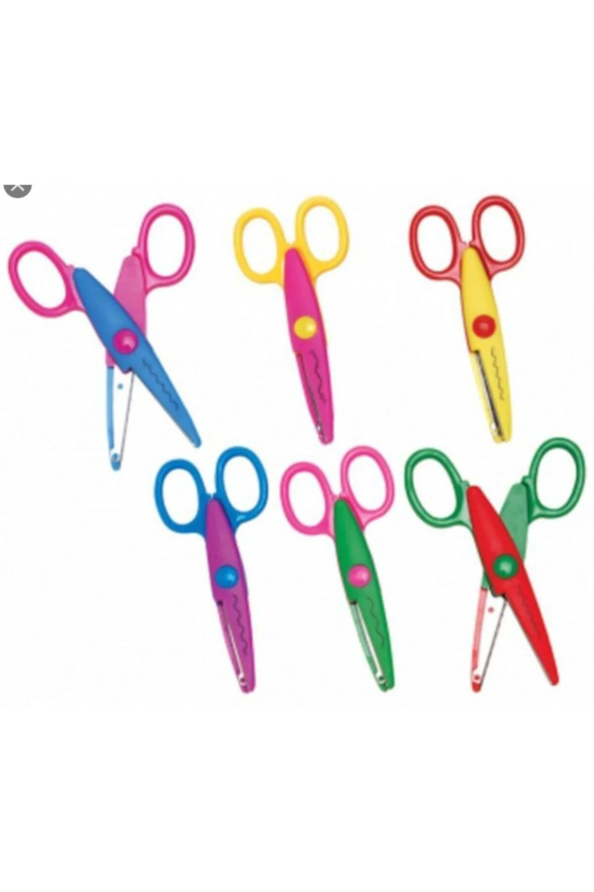 Şekilli Okul Makası 6'lı Set Ş.m