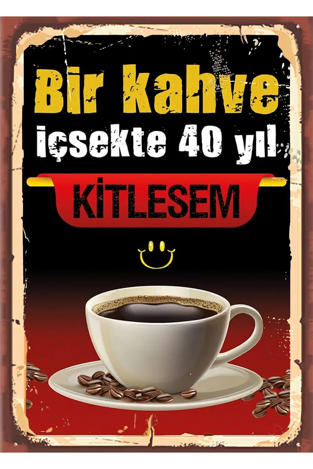 Sekiz ( 8 ) Parça Çay Set Ahşap Poster