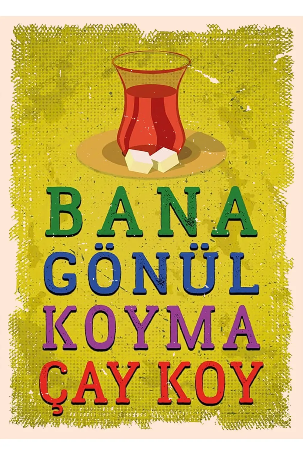Sekiz ( 8 ) Parça Çay Set Ahşap Poster