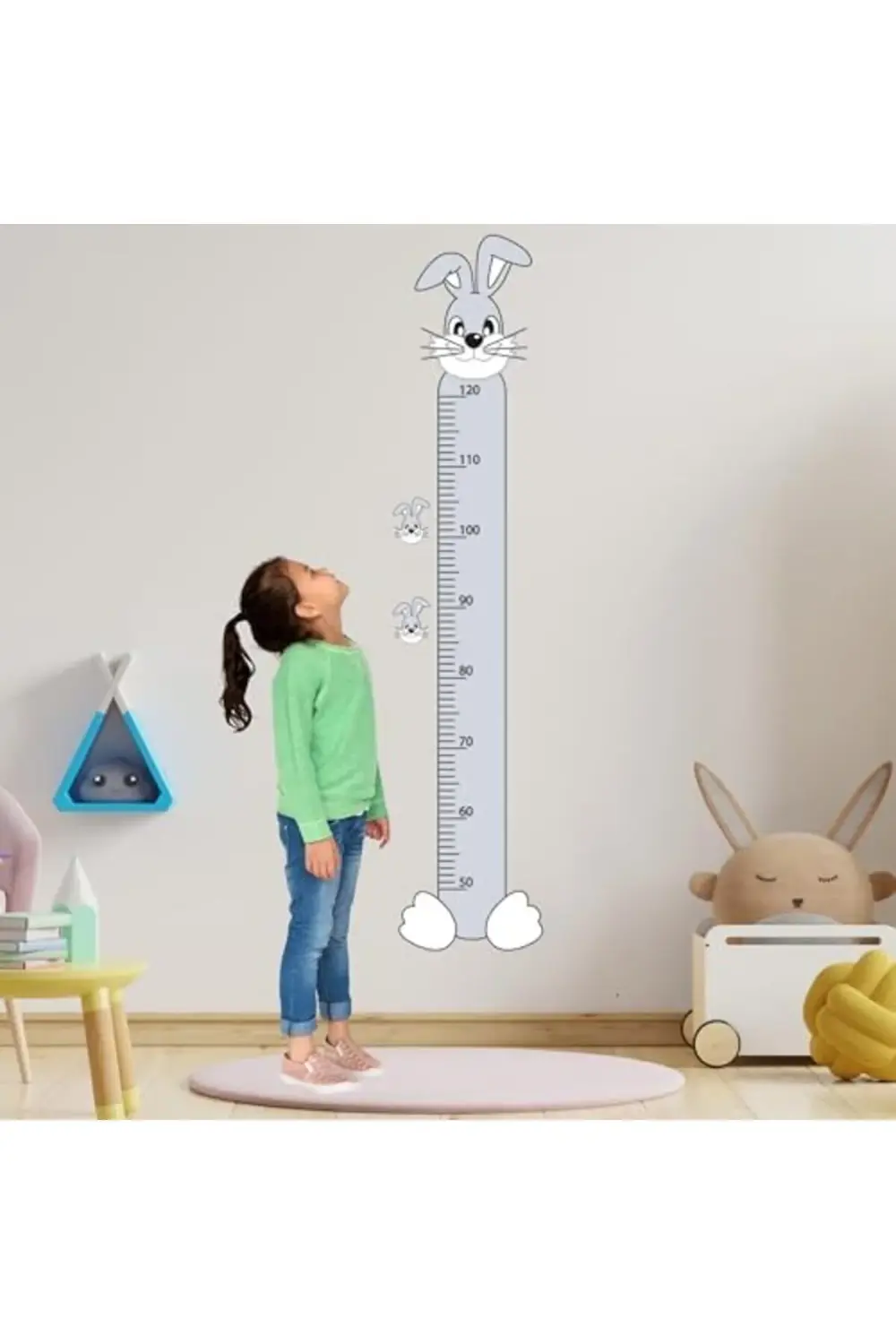 Şeklinde Boy Ölçüm Cetveli - Bebek ve Çocuk Odası İçin 890831