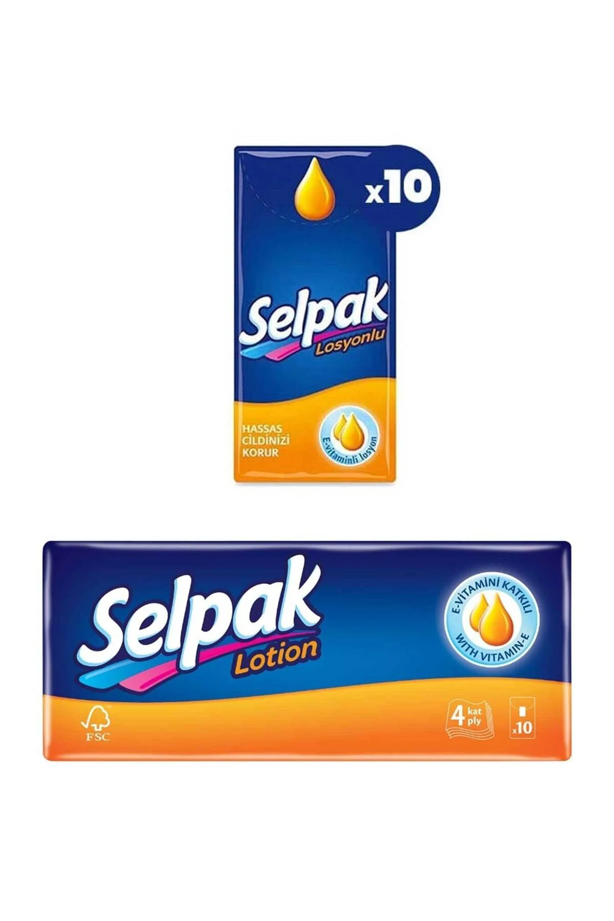 Sel pak Mendil 10'lu Losyonlu