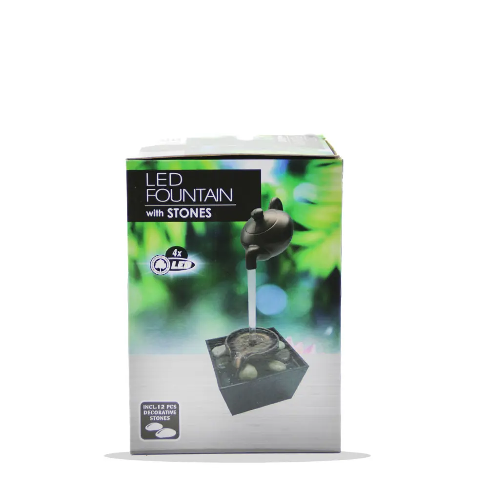 ŞELALE DEMLİK DEKORATİF SÜS HAVUZU ELEKTİRİKLİ - LEDLİ (4741)