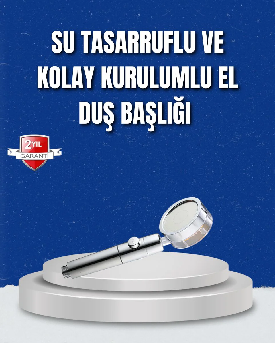 Şelale Sisi ve Masaj Özellikli Banyo Duş Başlığı - Spa Deneyimi ve Yağmur Duşu