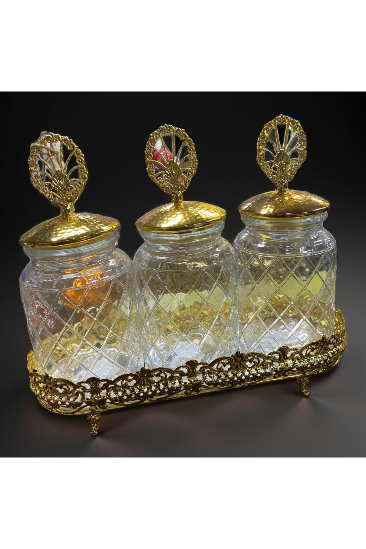 Selçuklu Tepsili3 L Cam Kavanoz