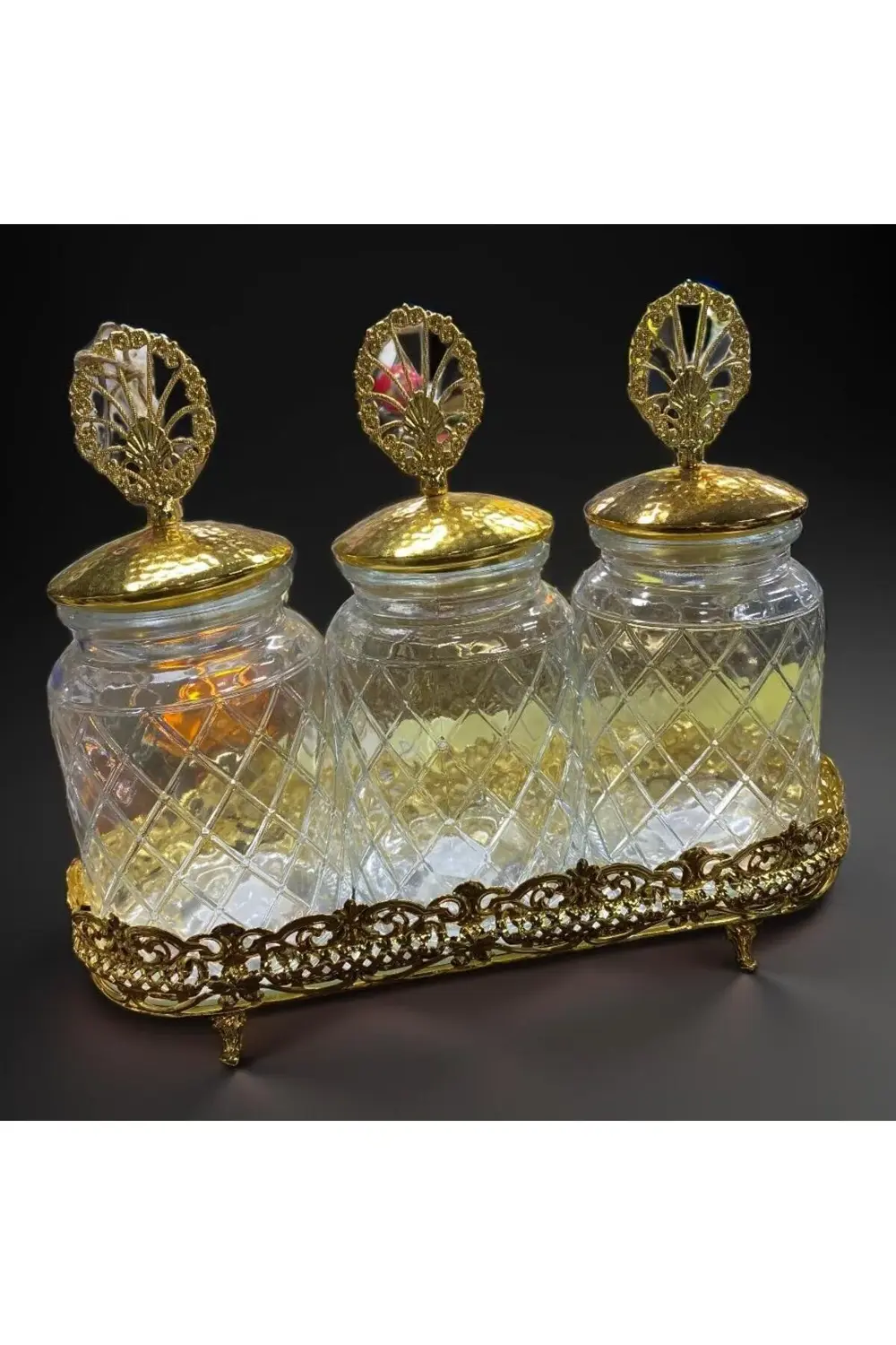 Selçuklu Tepsili3 L Cam Kavanoz