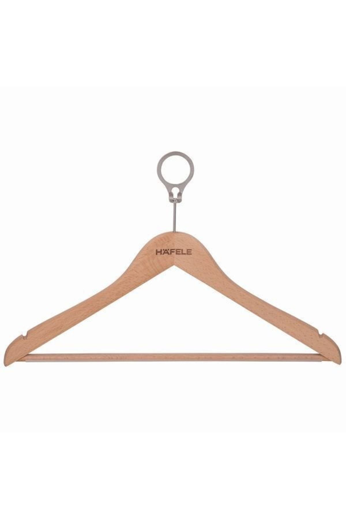 Hafele Select Ahşap Otel Tipi Gömlek Askisi. Siyah Renk