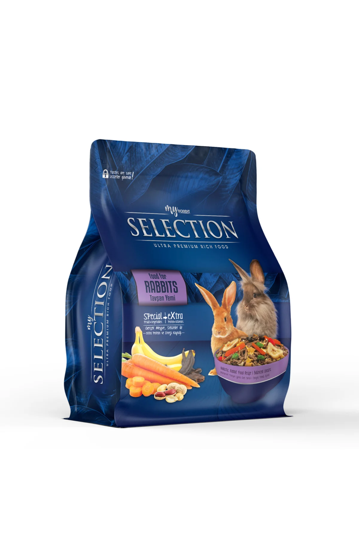 Selection Kuru Sebze Ve Meyveli Takviyeli Tavşan Rabbits Yemi 1kg
