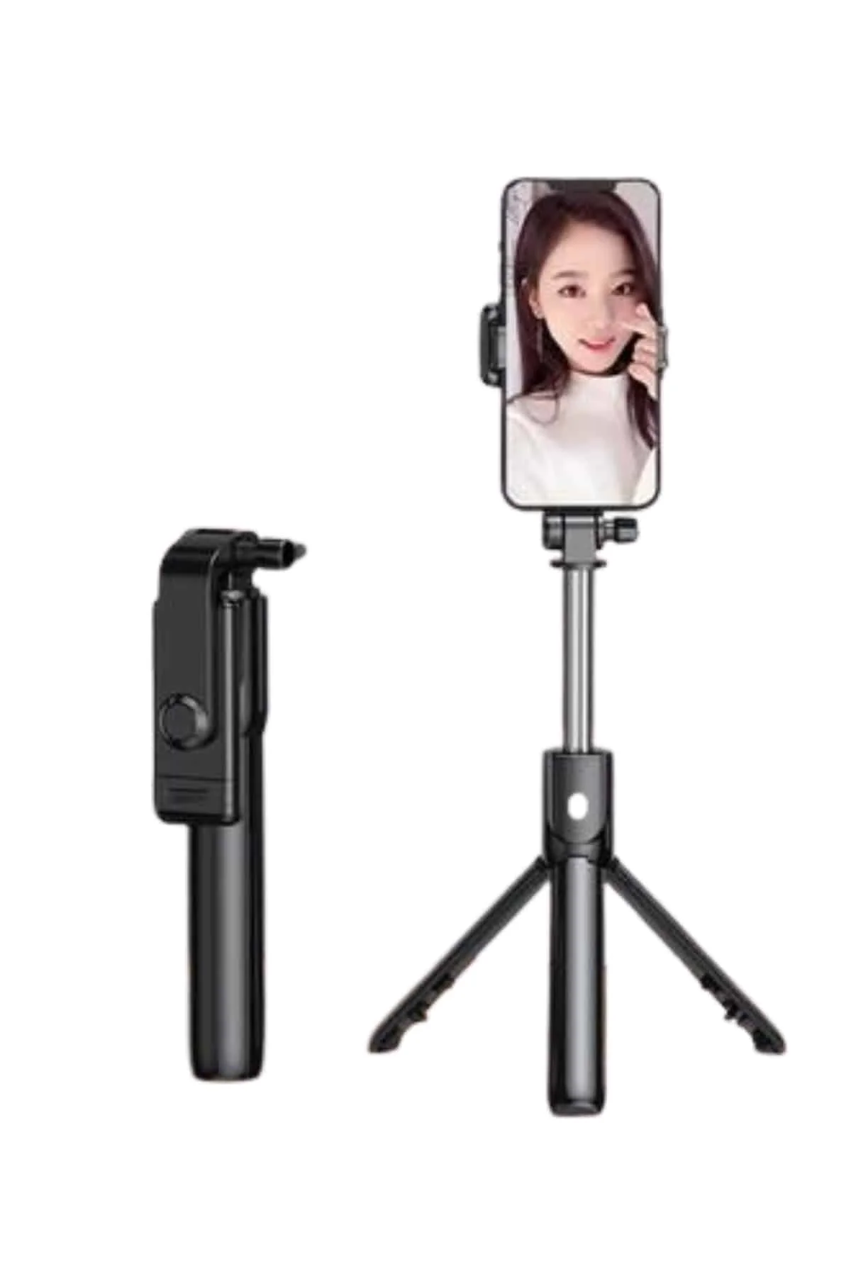 Selfie Çubuğu Tripod Bluetooth Kumandalı Selfie Çubuğu Telefon Tutucu Selfie Çubuğu Tripod Bluetooth Kumandalı Selfie Çubuğu Telefon Tutucu