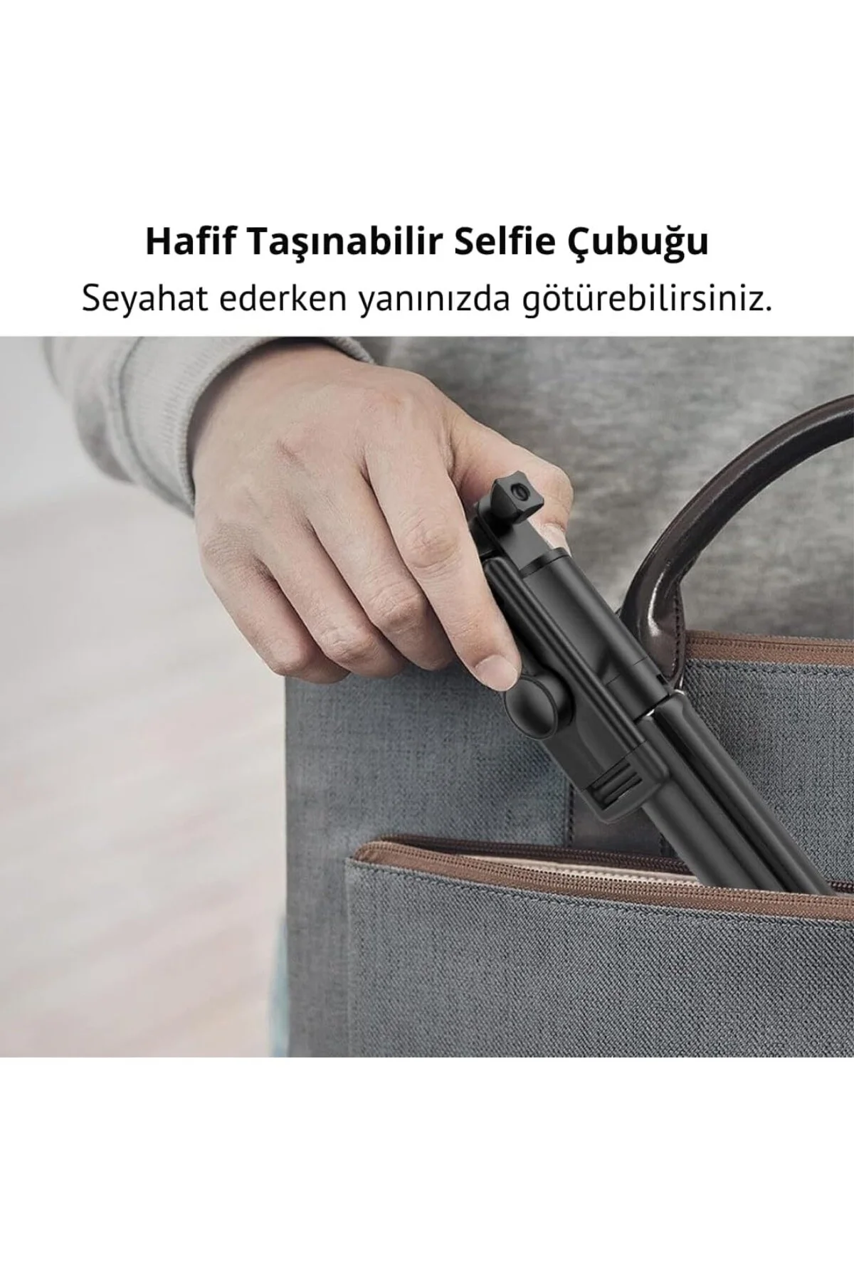 Selfie Çubuğu Tripod – 3’ü 1 Arada Bluetooth Uzaktan Kumandalı Te Selfie Çubuğu Tripod – 3’ü 1 Arada Bluetooth Uzaktan Kumandalı Te