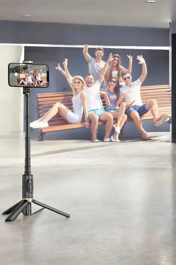 Selfie Çubuğu Tripod Kumandalı Telefon Tutucu Siyah Fiyatı, Yorumları ve Özellikleri