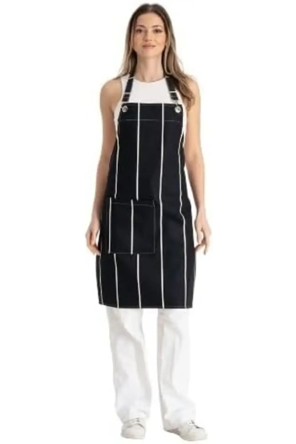 sellbuystore Büyük Cepli Mutfak Önlüğü, Yetişkinler için Siyah Ön
