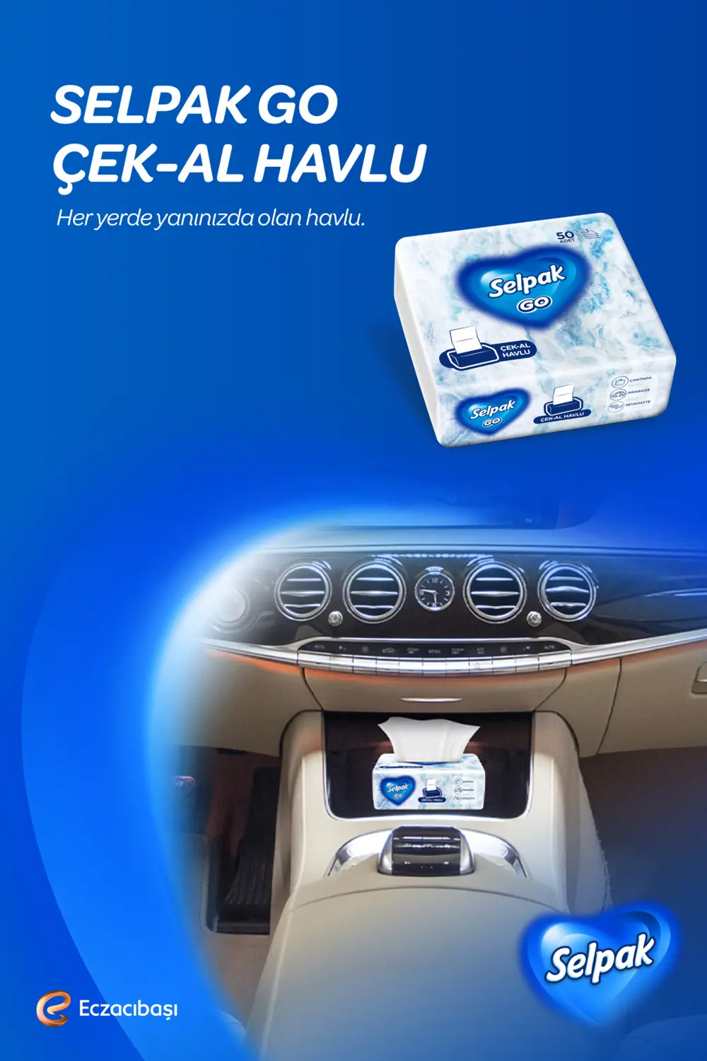 Selpak Go Çek-Al Havlu 12*50 Yaprak