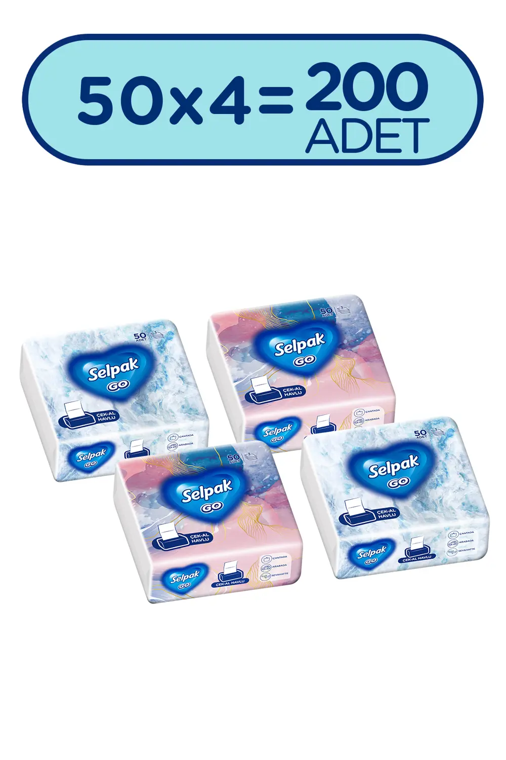 Selpak Go Çek-Al Havlu 4*50 Yaprak