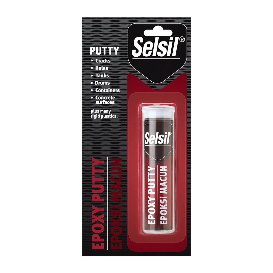 Selsil Epoxy Putty - Epoksi Macun Isıya Dayanıklı Yapıştırcı 57gr Ahşap - Metal - Cam - Seramik Bx40 Fiyatı, Yorumları ve Özellikleri