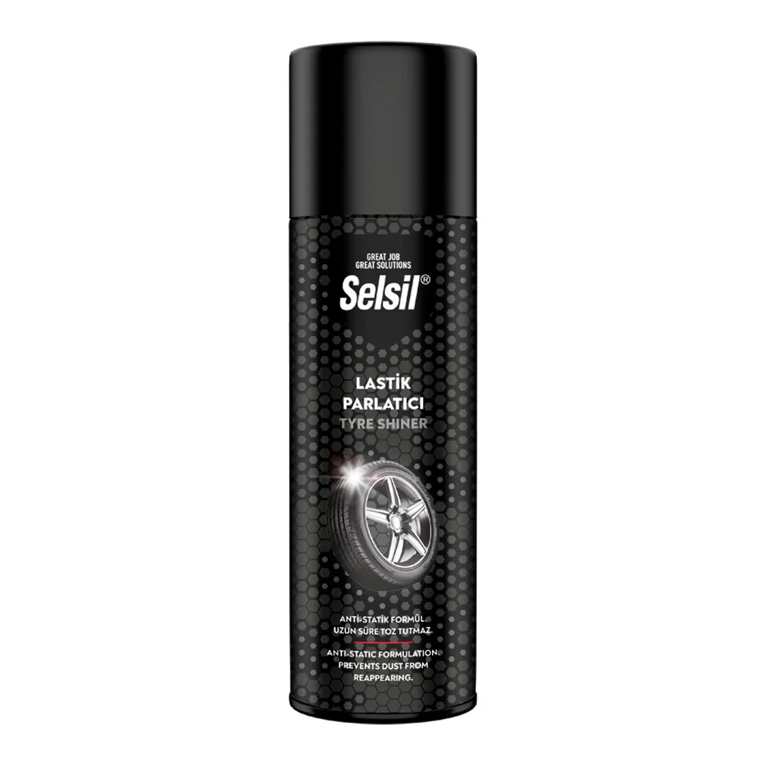 Selsil Oto - Araç Lastik Parlatıcı - Temizleyici Sprey 500ML