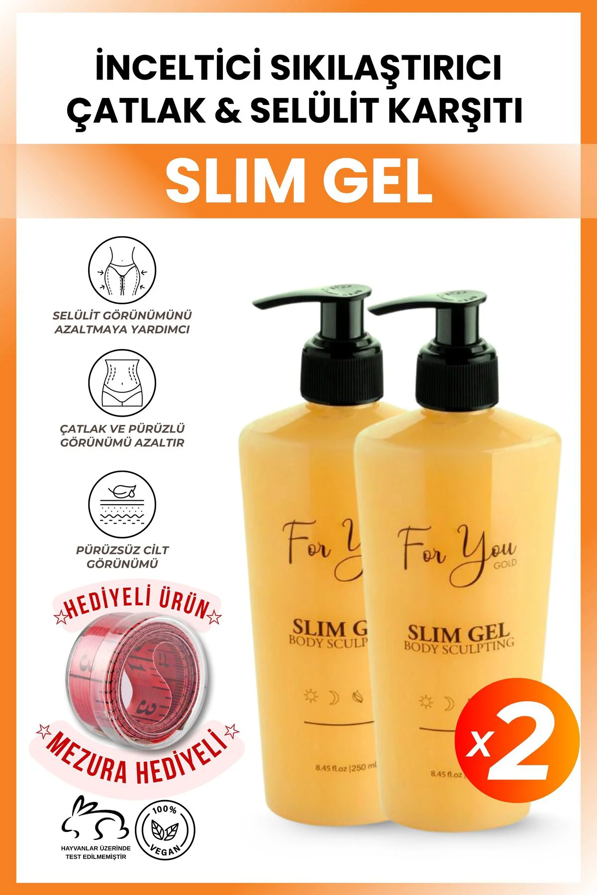 Selülit, Çatlak Gidermeye Yardımcı Ve Sıkılaştırıcı Slim Jel, Sel