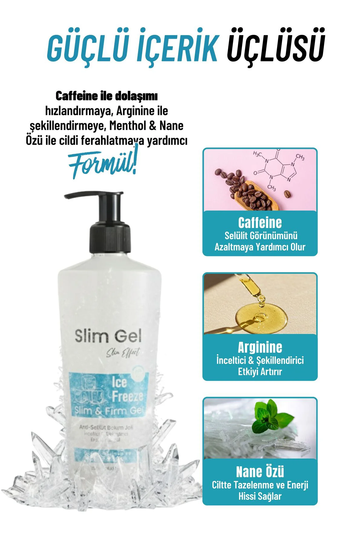 Selülit ve Çatlak Karşıtı Bölgesel İncelme ve Sıkılaştırıcı Buz İ