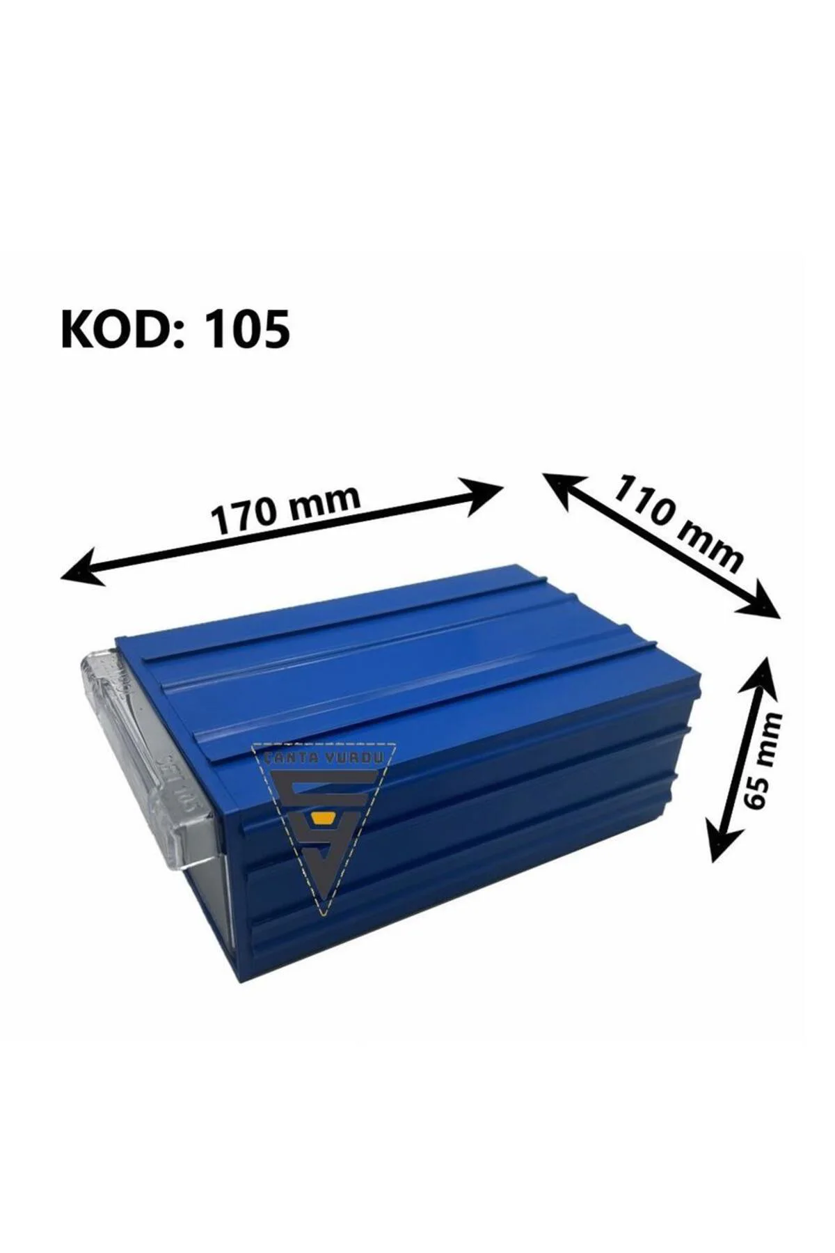 Sembol 105 Plastik Çekmeceli Kutu 170X110x65mm 50 Adet