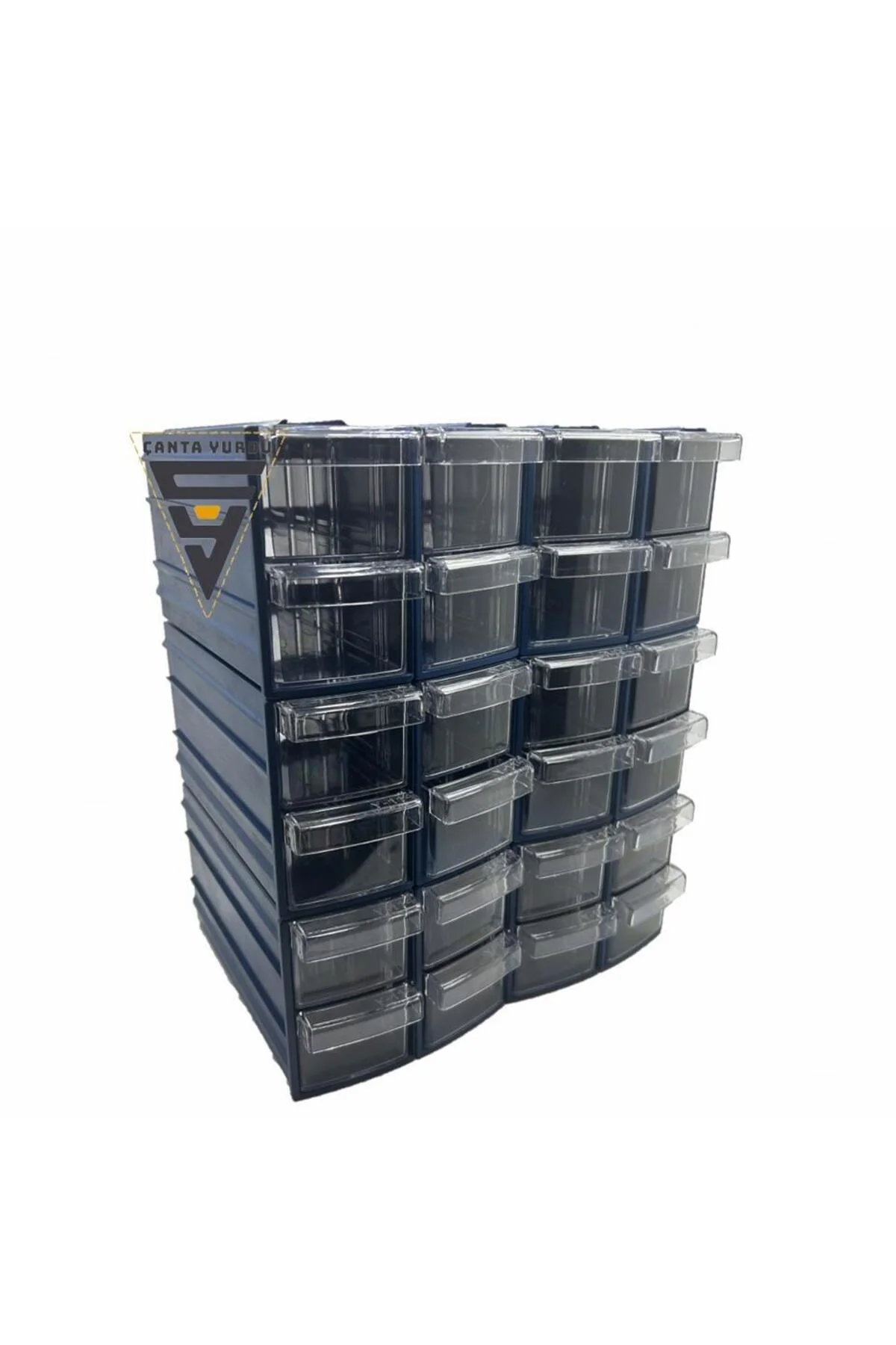 Sembol 114 Plastik Çift Çekmeceli Kutu 155X95x55mm 24 Adet
