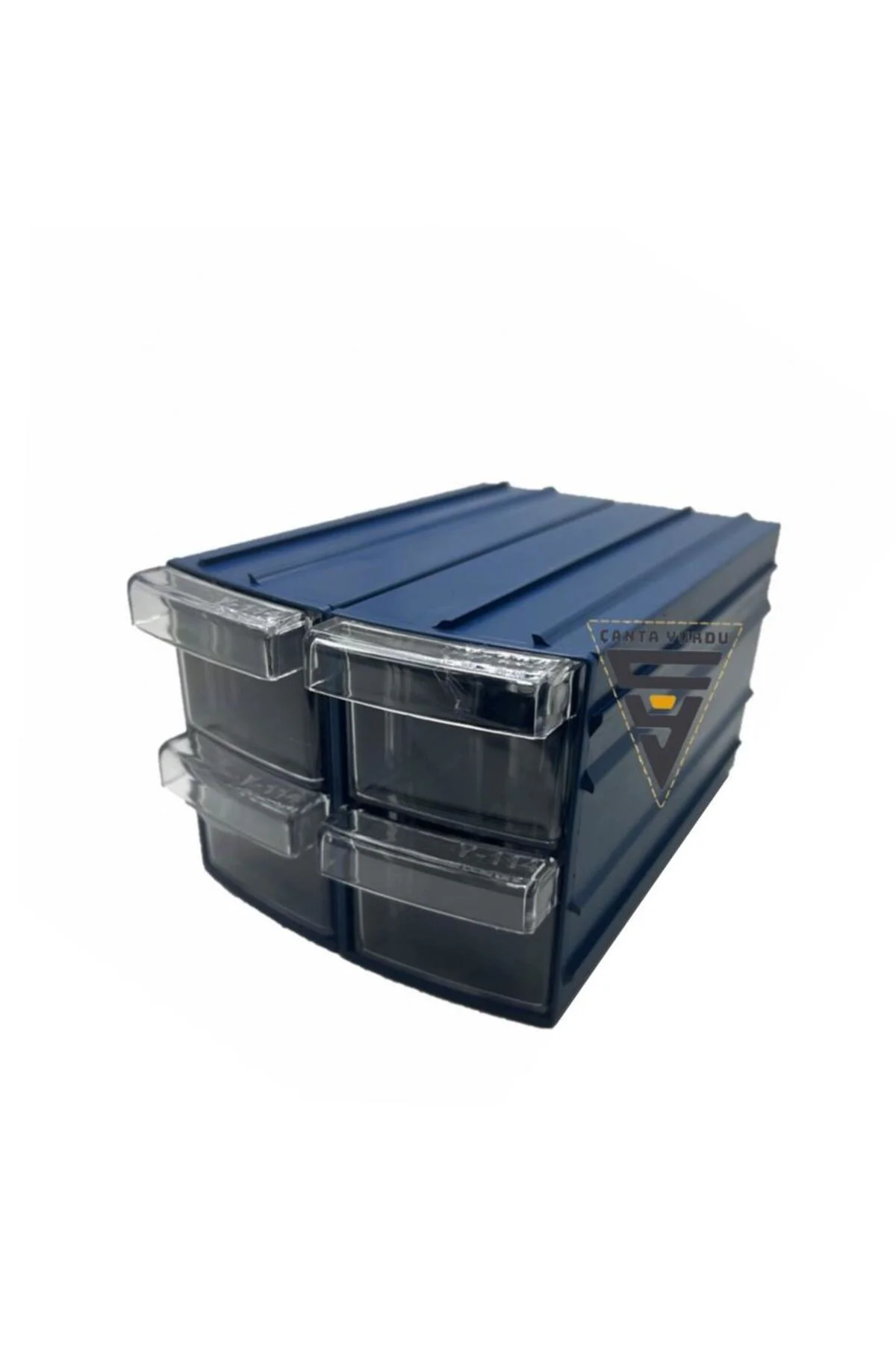 Sembol 114 Plastik Çift Çekmeceli Kutu 155X95x55mm 24 Adet