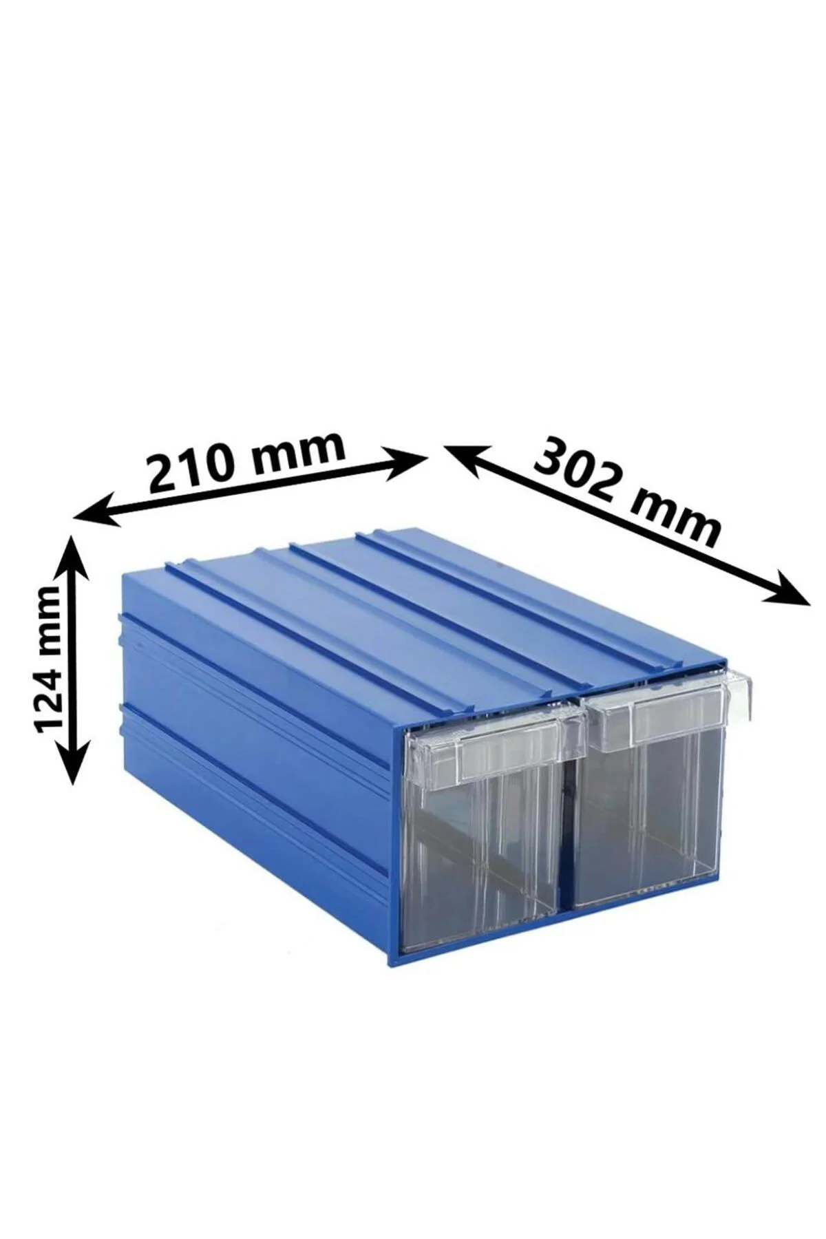 Sembol 501 Plastik Çift Çekmeceli Kutu 302X210x124mm 18 Adet