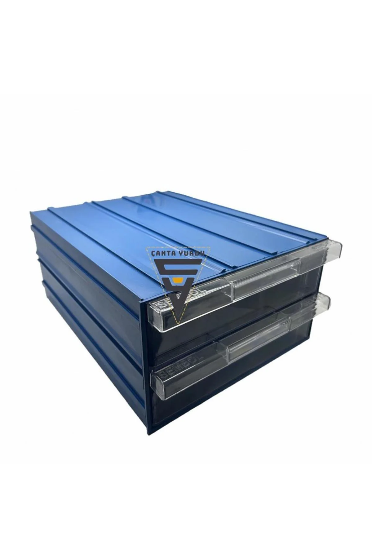 Sembol 512 Plastik Çift Çekmeceli Kutu 340X260x150mm 6 Adet