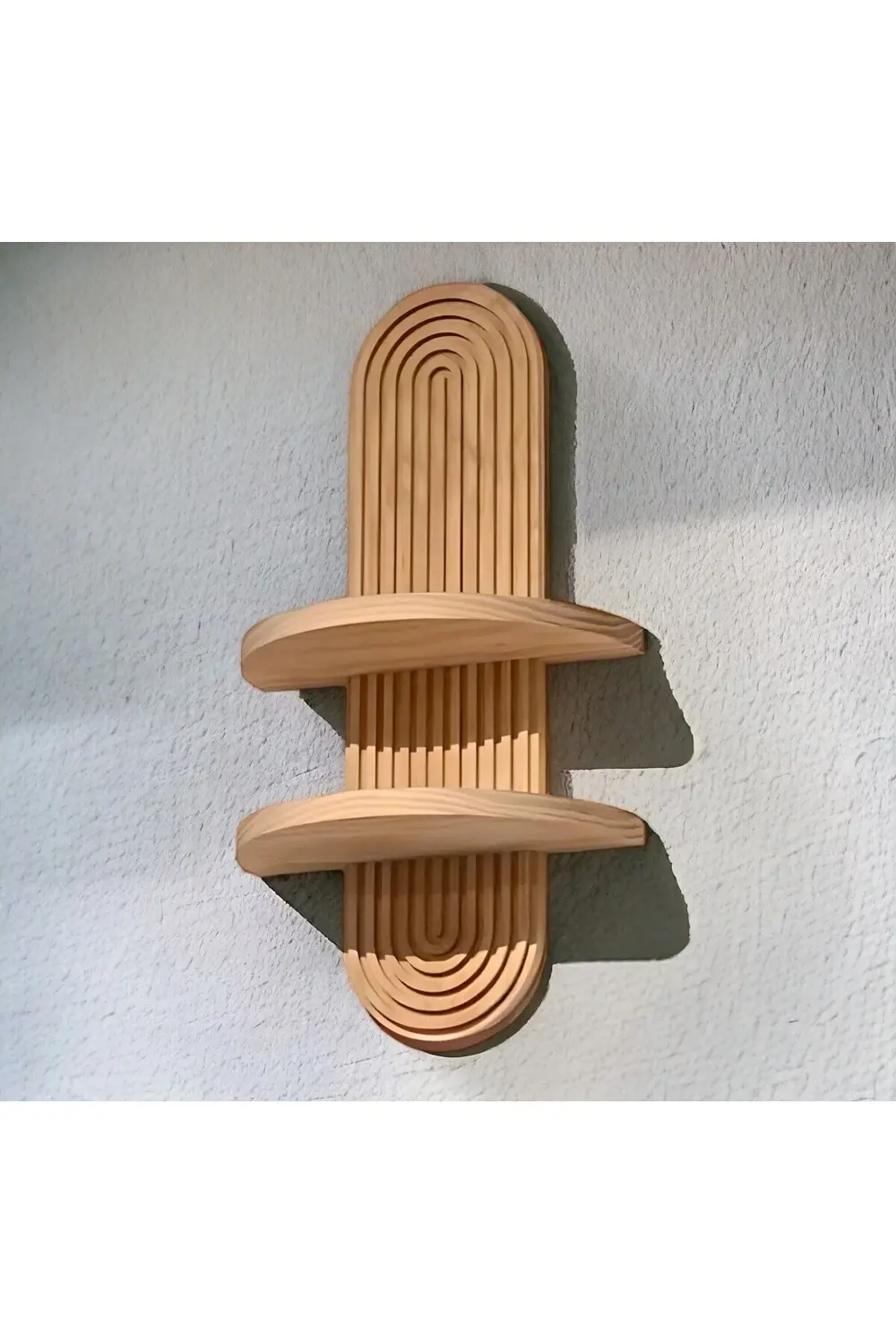 Semplice Dekoratif Duvar Rafı Meşe Ağacı deseni 70cm x 20cm