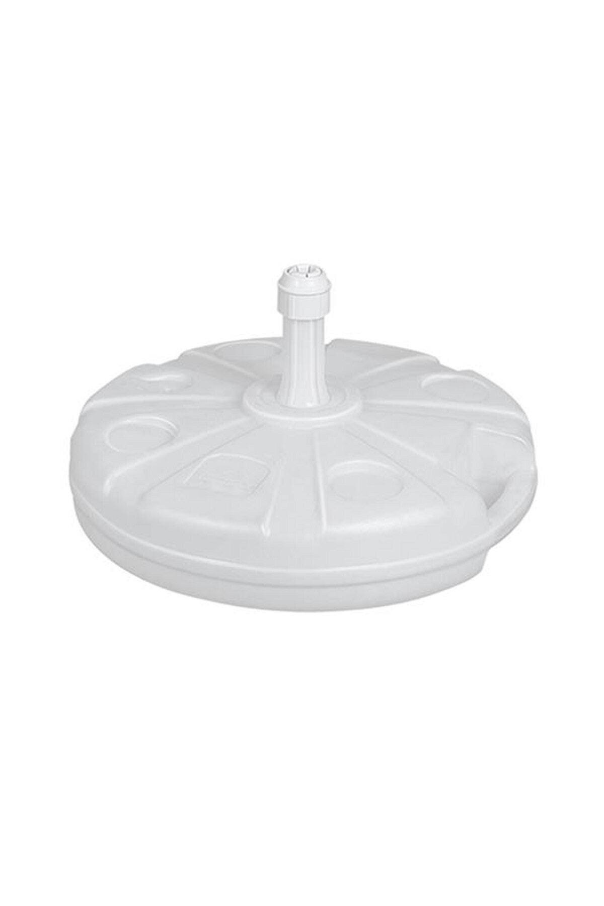 Meka Store Şemsiye Bidonu, Gölgelik Bidonu Beyaz Renkli 20 Lt Hacimli