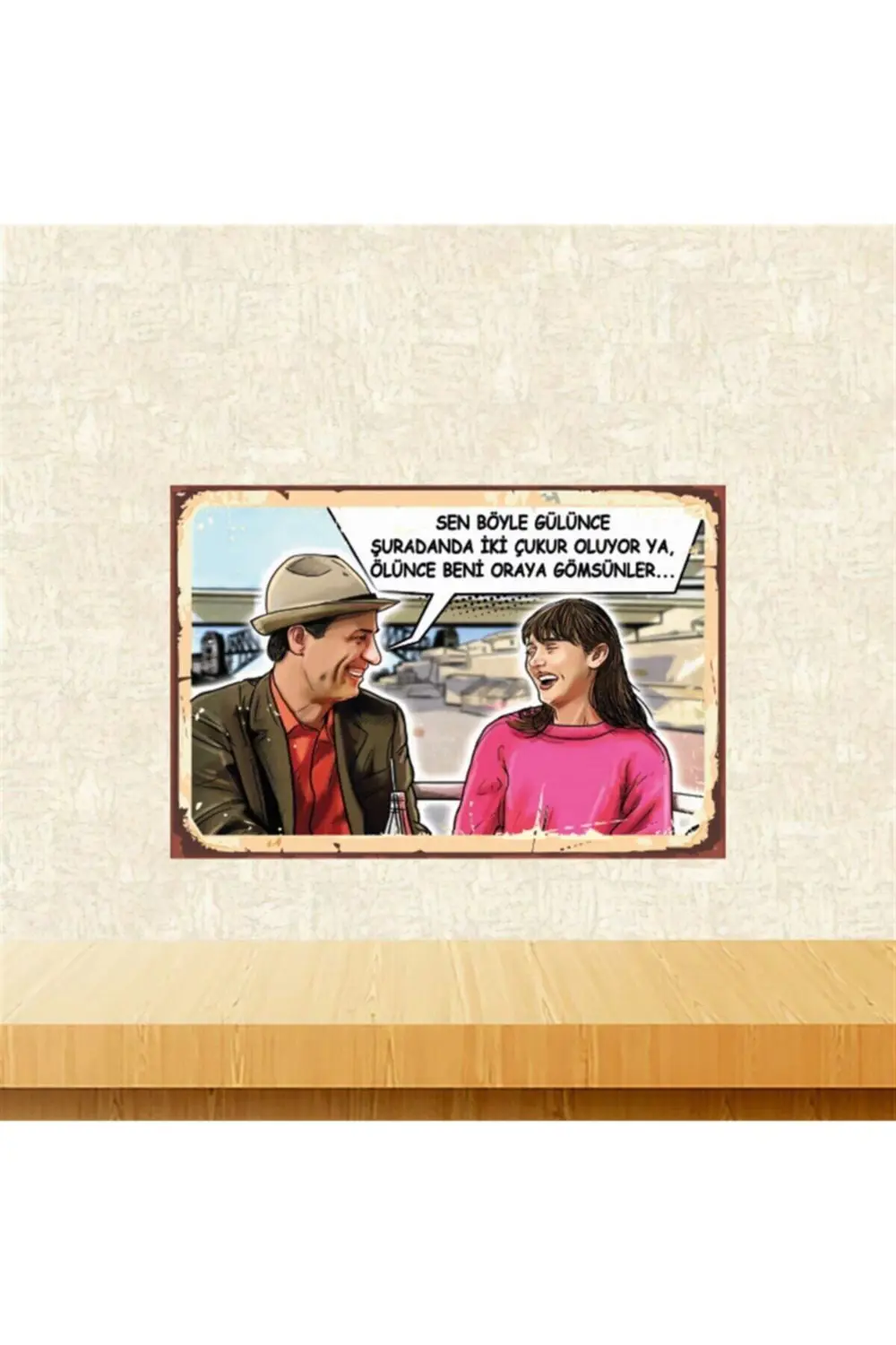 Sen Böyle Gülünce 20-30 cm Retro Ahşap Tablo Tkfx5373 Fiyatı, Yorumları ve Özellikleri