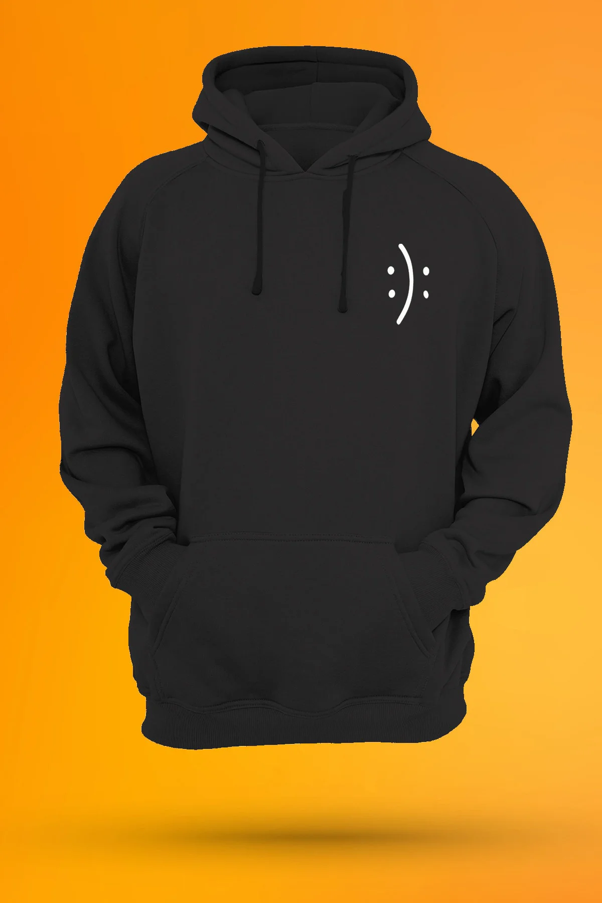 Sen Karar Ver Baskılı Fermuarsız Kapüşonlu Sweatshirt