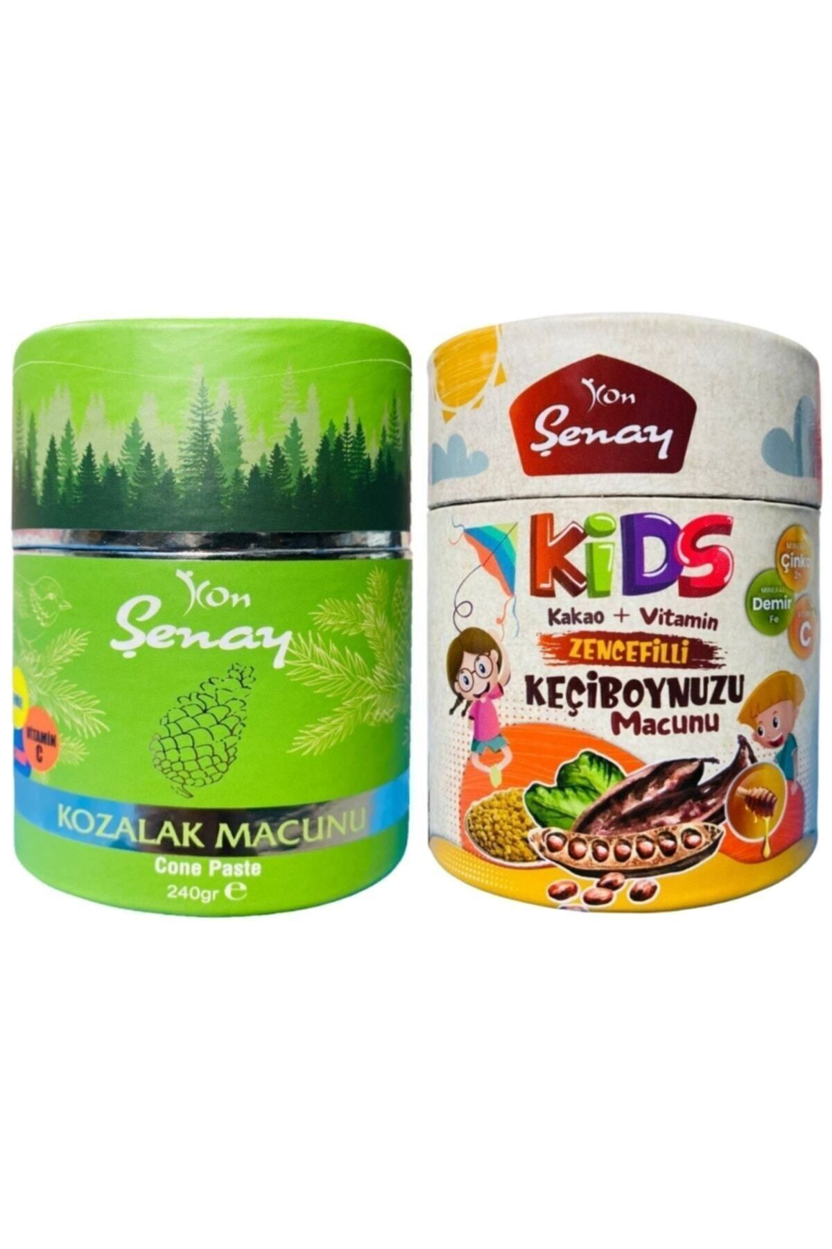 Şenay Kozalak Macunu 240g + Kids Zencefilli Keçiboynuzu Macunu 24