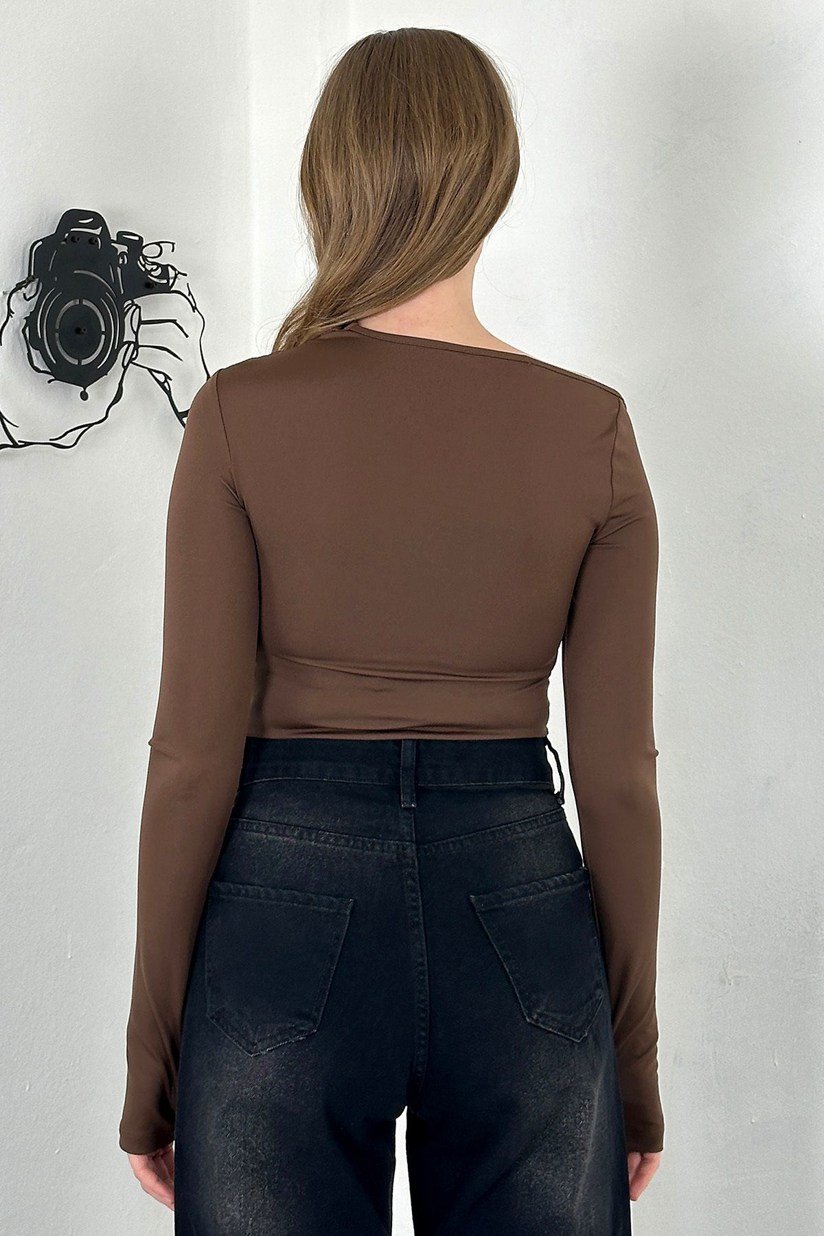 Sendy Kumaş Kadın  Dalgıç Bluz