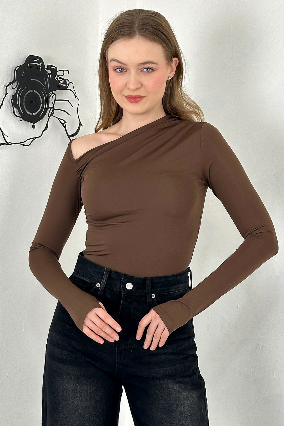 Sendy Kumaş Kadın  Dalgıç Bluz