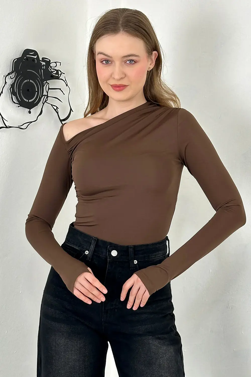 Sendy Kumaş Kadın  Dalgıç Bluz