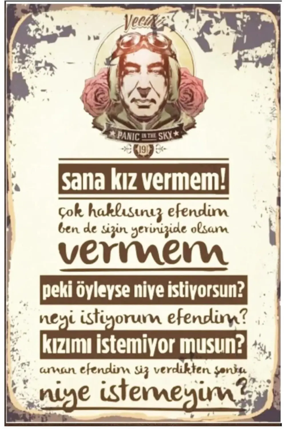 Şener Şen Replik Retro Drtr0100 Ahşap Mdf Tablo 1014773