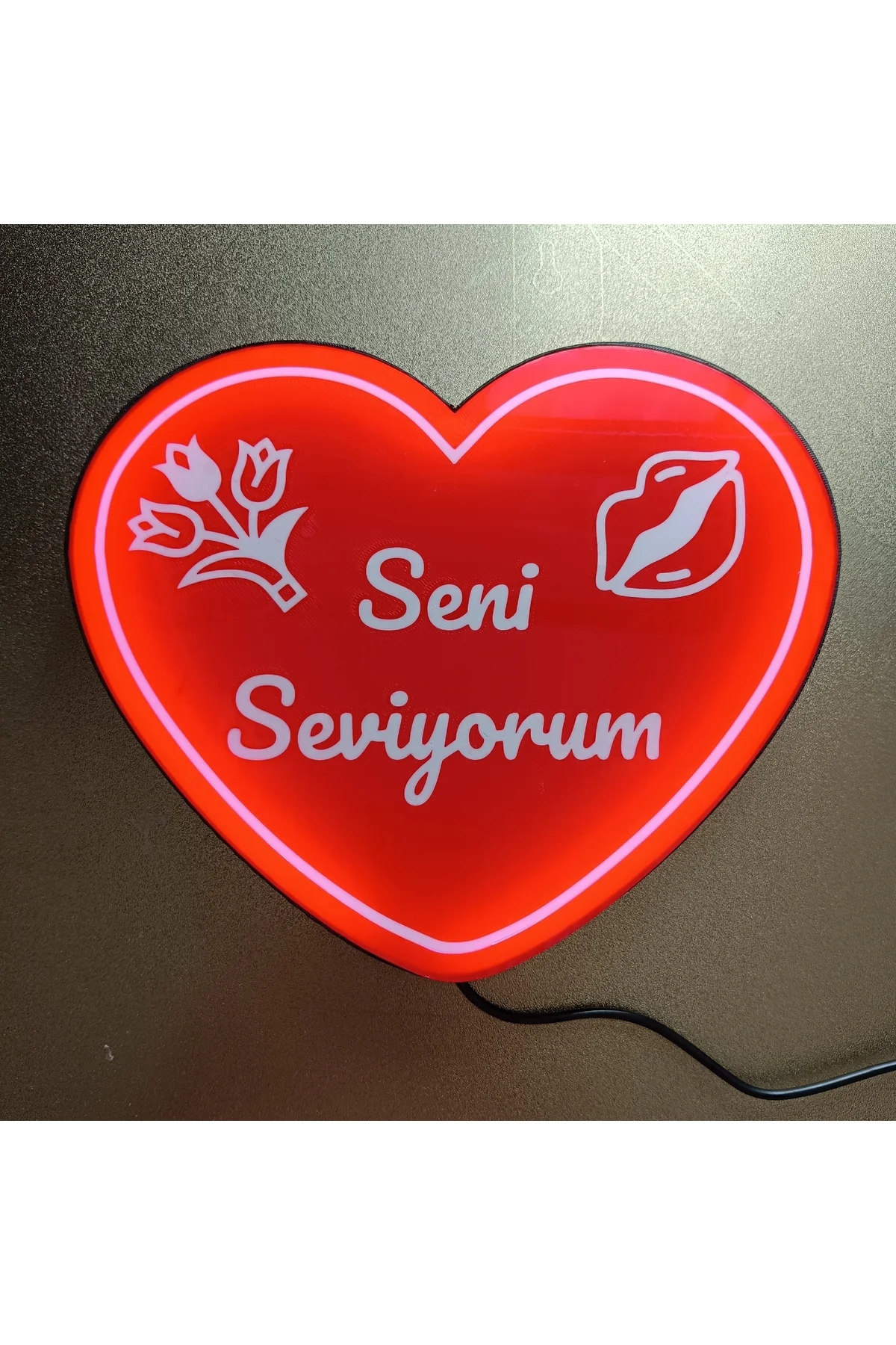 SENİ SEVİYORUM LED IŞIKLI KUTU