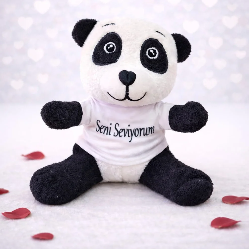 Seni Seviyorum Tişörtlü Sevimli Peluş Panda Fiyatı, Yorumları ve Özellikleri