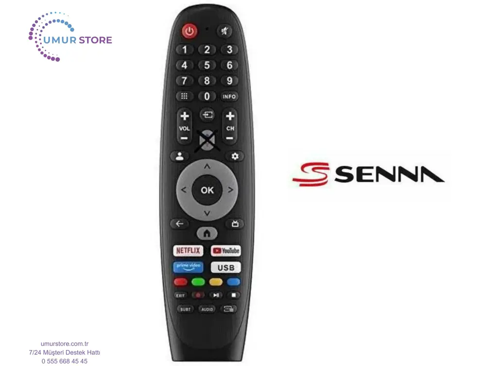 Senna 50SNF9000U Google Televizyon Kumandası-Mikrofonsuz Senna 50SNF9000U Google Televizyon Kumandası-Mikrofonsuz