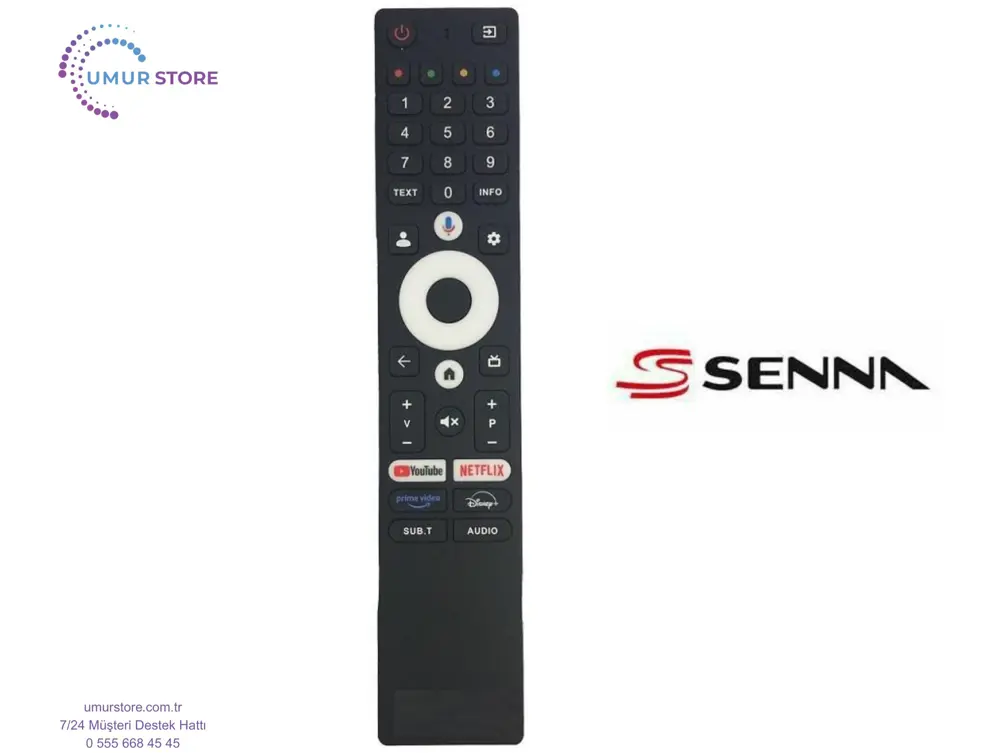Senna 65UQ9500F Uyumlu Google Televizyon Kumandası-Mikrofonlu Senna 65UQ9500F Uyumlu Google Televizyon Kumandası-Mikrofonlu
