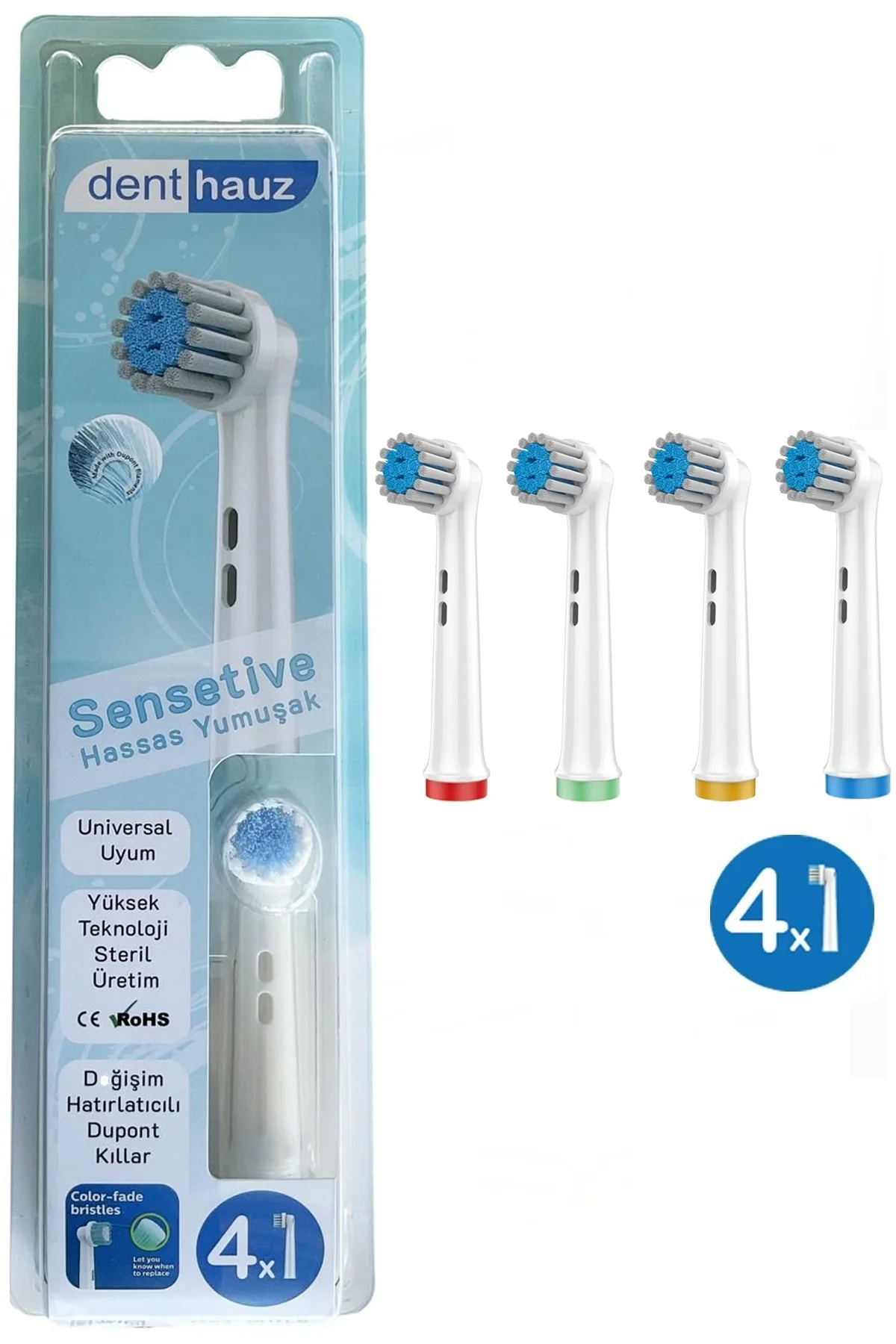 Sensetive - Ekstra Yumuşak Oral B Şarjlı Diş Fırçası Yedek Başlığ