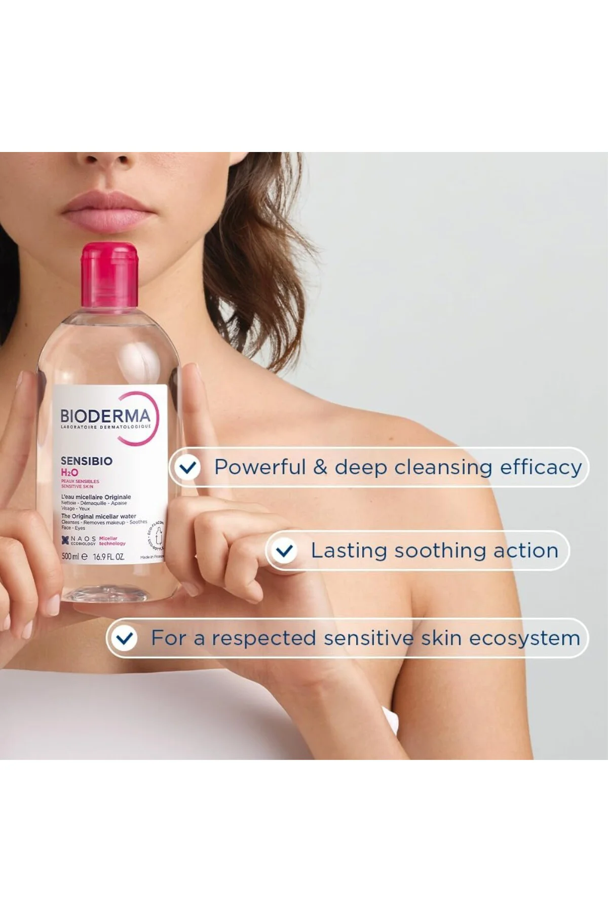 Sensibio H2O Hassas ve Normal Ciltler için Micellar Makyaj Temizl