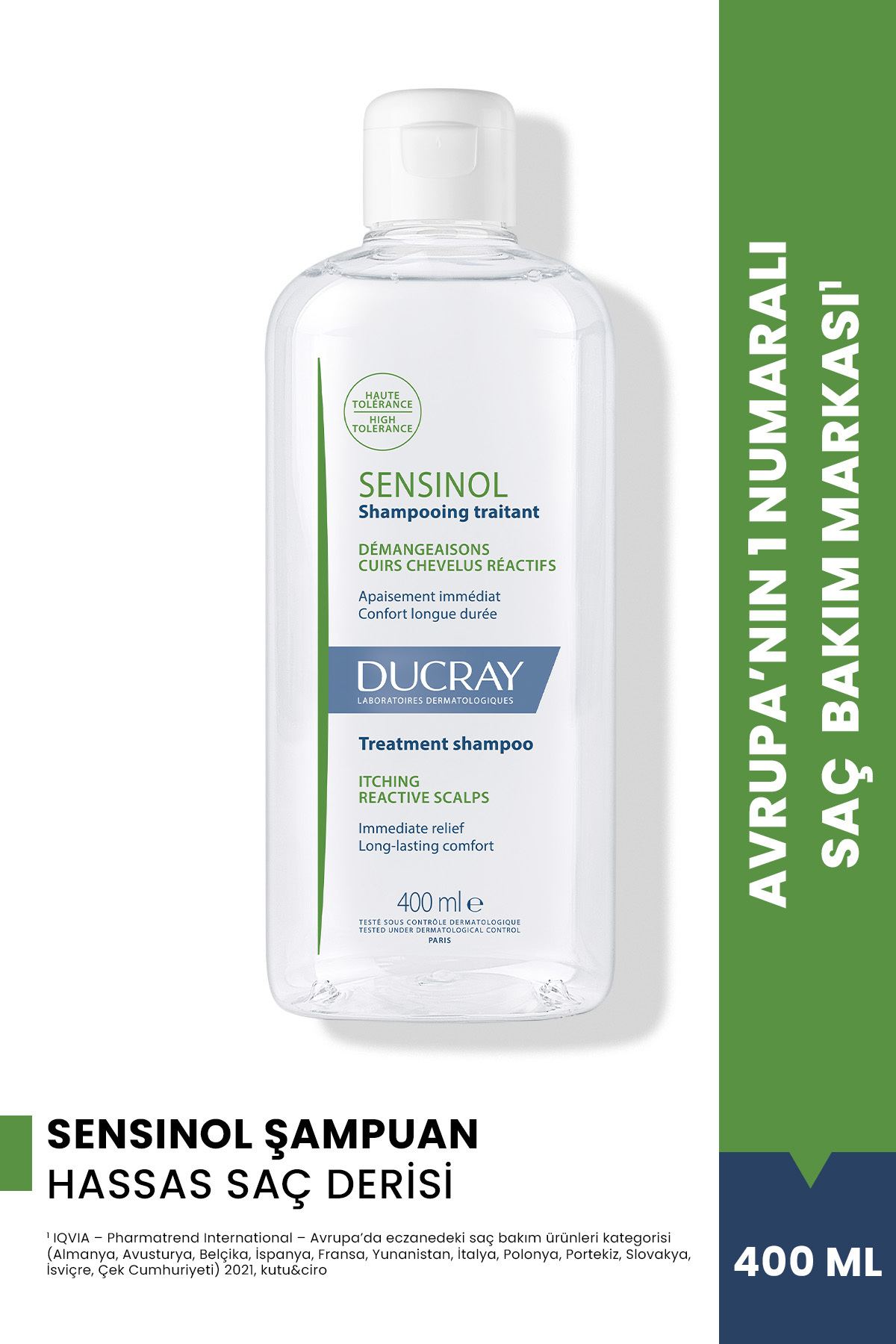 Sensinol Hassaslaşmış Saç Derisi Şampuanı 400 ml